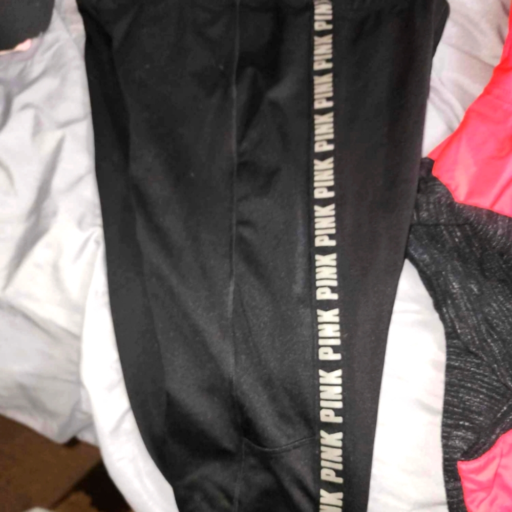 Pink yoga pants large